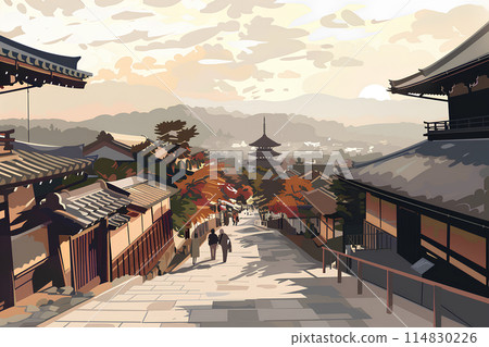 Tourist scenery of the ancient capital Kyoto-1 Tourist scenery of the ancient capital Kyoto-1 114830226