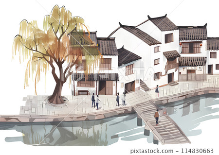Beautiful scenery of Kurashiki-1 114830663