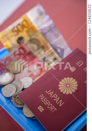 菲律賓貨幣比索日本護照旅行旅遊 114830672