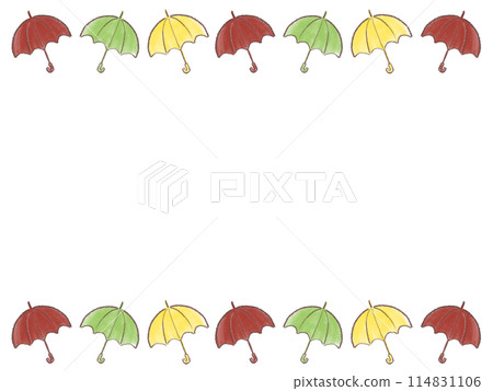 Colorful umbrella frame 114831106