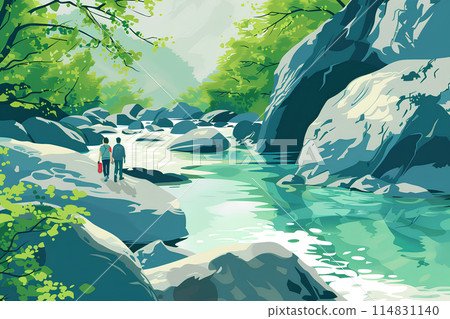 美麗的奧入瀨溪谷 114831140