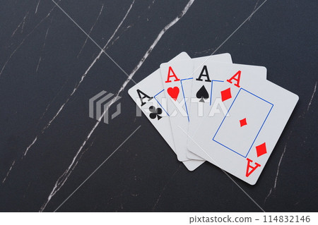 Playing cards (4 ace cards) 114832146