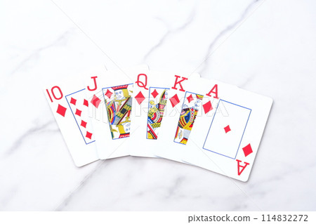 The strongest card in the playing card poker game, Royal Straight Flush The strongest card in the playing card poker game, Royal Straight Flush 114832272
