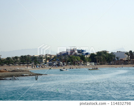 view from sea boat 114832798