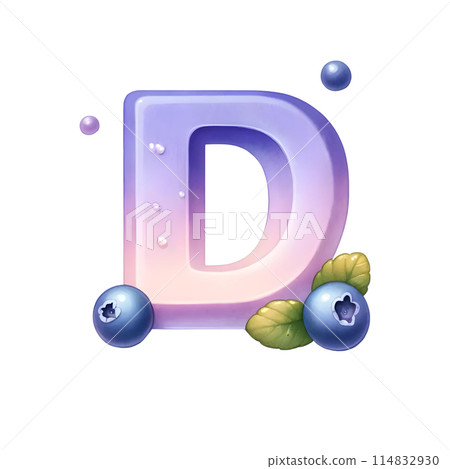 3D letter d 114832930