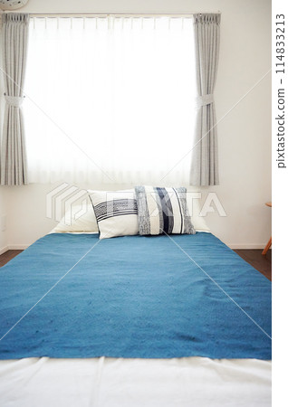 Bedroom Bed Room Newly Built House Bedroom Bed Room Newly Built House 114833213