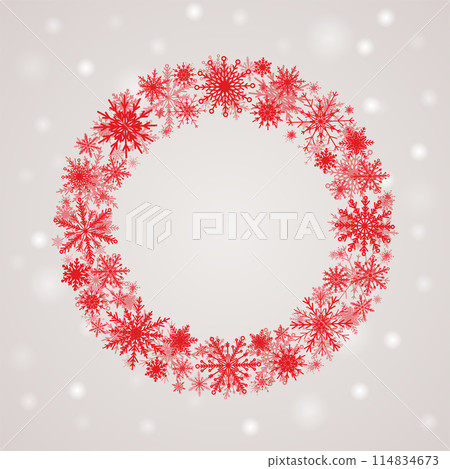 Vector banner for Christmas, New Year, snowflakes Vector banner for Christmas, New Year, snowflakes 114834673