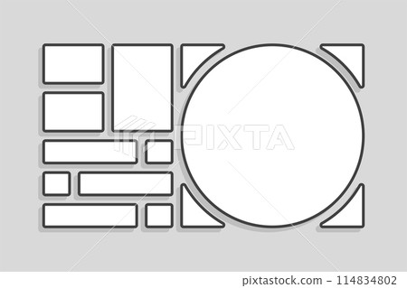 Template collage of ten frames, images, photo 114834802