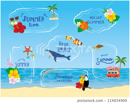 熱帶框架框架集 114834909