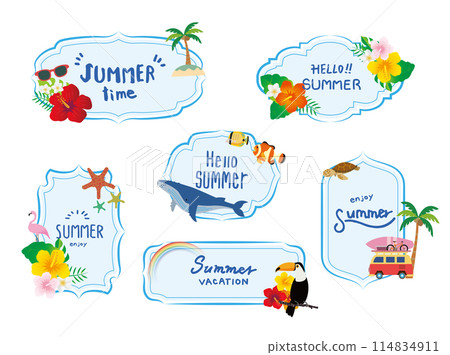 熱帶框架框架集 114834911