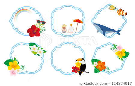 熱帶框架框架集 114834917