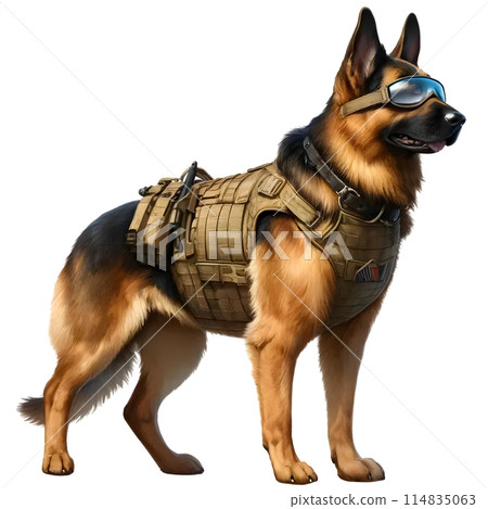 3d k9 dog 114835063