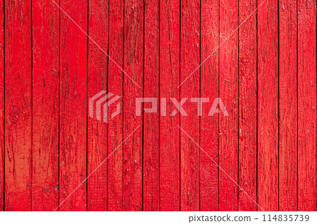 red paint wooden planks fence texture red paint wooden planks fence texture 114835739