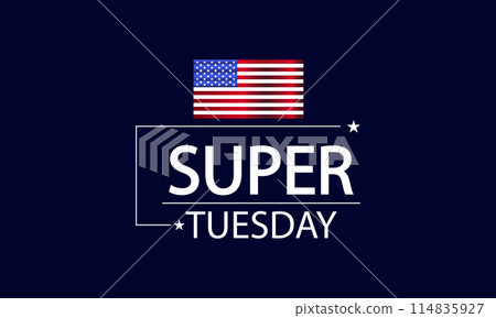 Patriotism on Super Tuesday with American Flag Fashion Patriotism on Super Tuesday with American Flag Fashion 114835927