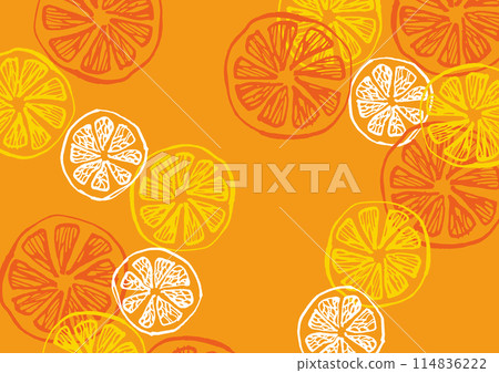 柑橘形象背景素材 114836222