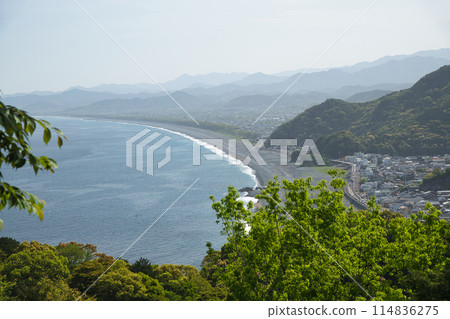 View of Shichiri-mihama from Onigajoyama Observatory [Kumano City, Mie Prefecture] 114836275