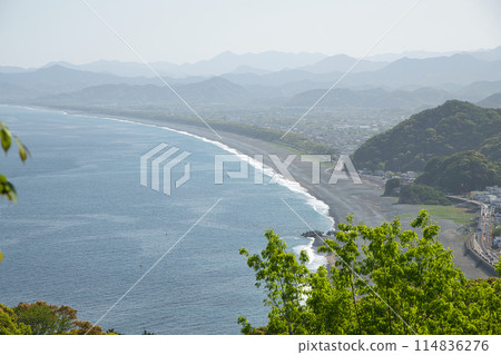 View of Shichiri-mihama from Onigajoyama Observatory [Kumano City, Mie Prefecture] 114836276