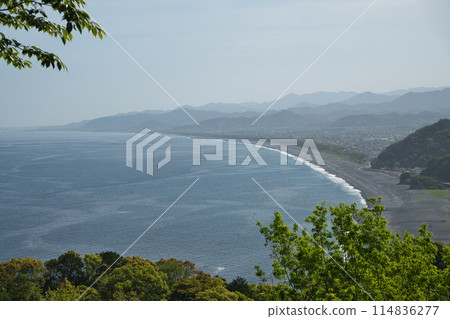 View of Shichiri-mihama from Onigajoyama Observatory [Kumano City, Mie Prefecture] 114836277