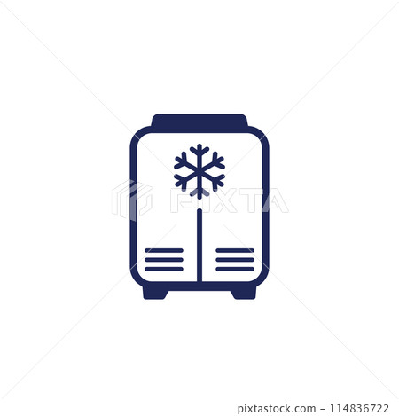 cryotherapy or cryosauna icon, vector 114836722