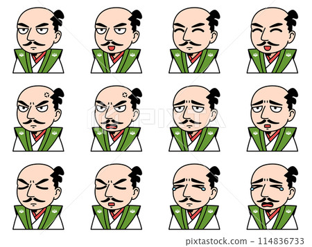 Oda Nobunaga illustration set 114836733
