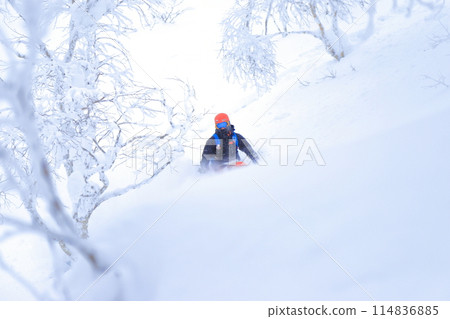 Backcountry skiing 114836885