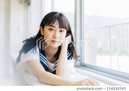 學校女孩高中肖像 114838345