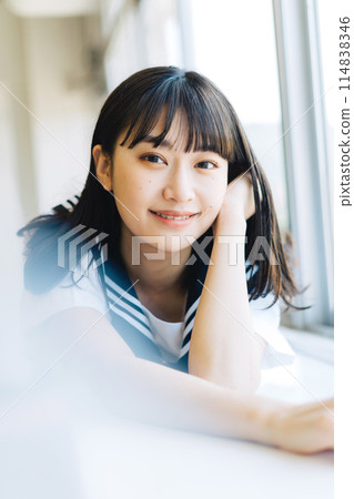 學校女孩高中肖像 114838346
