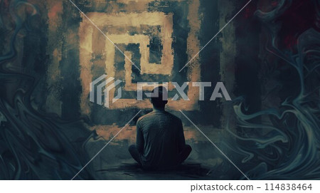 憂鬱與失望的情緒形象 114838464