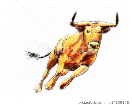 Analog touch, hand-drawn bullfighting illustrations, oil painting style, paintings Year of the Ox, New Year's card materials, AI-generated images Analog touch, hand-drawn bullfighting illustrations, oil painting style, paintings Year of the Ox, New Year's card materials, AI-generated images 114839146