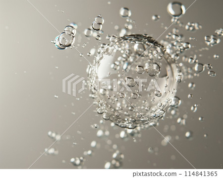 Water bubbles floating in the water - Stock Illustration [114841365 ...