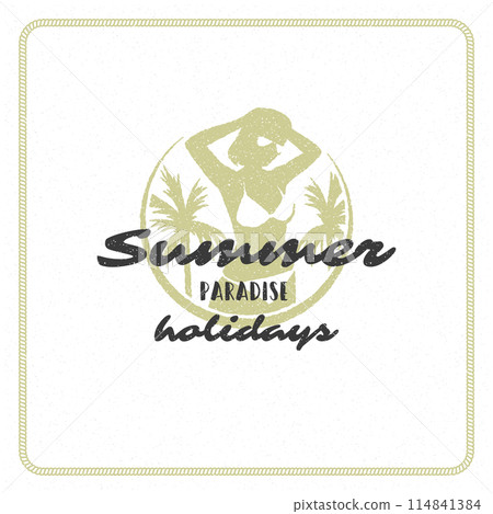 Summer holidays typography inspirational quote design for poster or apparel Summer holidays typography inspirational quote design for poster or apparel 114841384