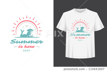 Summer quote or saying can be used for t-shirt, mug, greeting card, photo overlays Summer quote or saying can be used for t-shirt, mug, greeting card, photo overlays 114841607
