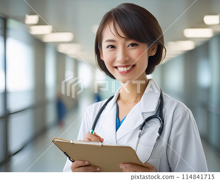 Nurse working in hospital 114841715