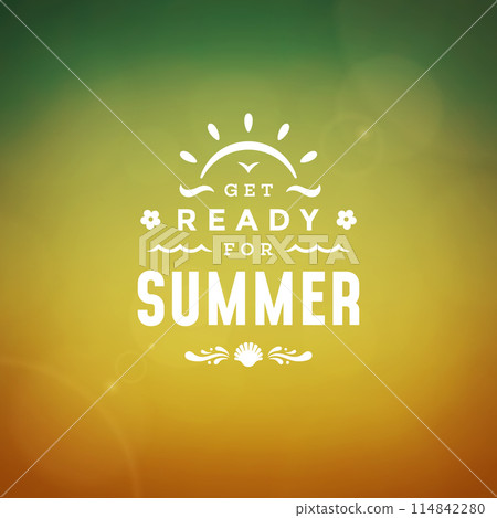Summer holidays label or badge typography slogan design Summer holidays label or badge typography slogan design 114842280