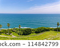 The sea seen from the hill 114842799