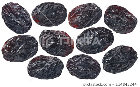 Blue raisin set isolated on white background 114843244