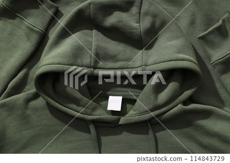 Warm stylish clothes with blank white label Warm stylish clothes with blank white label 114843729