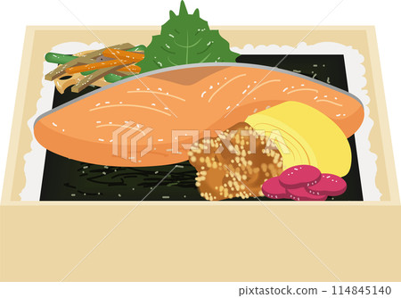 海苔鮭魚便當 114845140