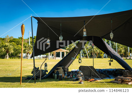 black tent black tent sunny camping teepee tent solo camping one person tent 114846123