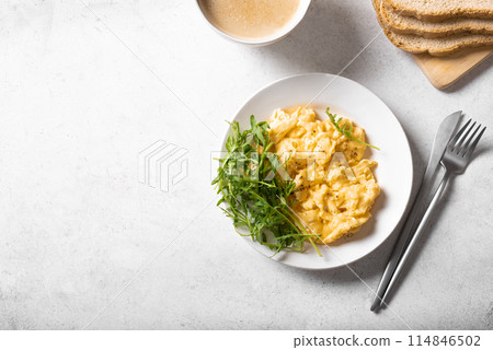 Scrambled eggs for breakfast Scrambled eggs for breakfast 114846502