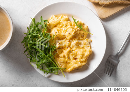 Scrambled eggs for breakfast Scrambled eggs for breakfast 114846503