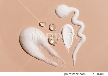 Makeup removal product swatch Makeup removal product swatch 114846888