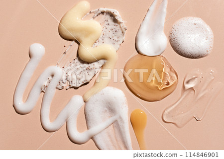 Cosmetic products gel and cream smudge Cosmetic products gel and cream smudge 114846901