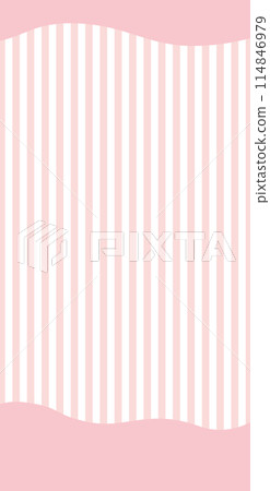 條紋圖案和波浪垂直橫幅框架/粉紅色 114846979