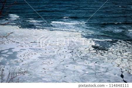 北海道鄂霍次克海流冰 114848111
