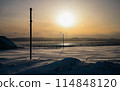 冬天的鄂霍次克，北海道的冬天風景 114848120