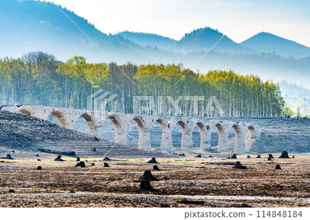 Hokkaido Tauschwetsu River bridge 114848184