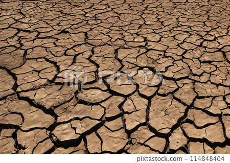 Cracked ground 114848404