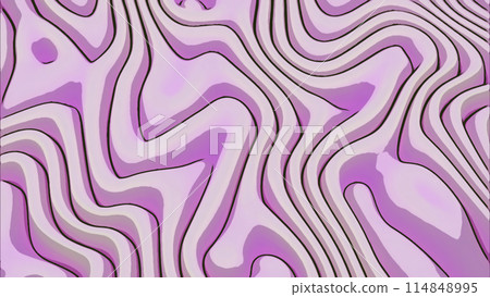 3d flexible pink folds in cartoon style. Design. Relaxing waving and changing fabric folds. 3d flexible pink folds in cartoon style. Design. Relaxing waving and changing fabric folds. 114848995
