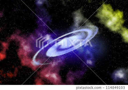漂浮在太空中的仙女座星雲 漂浮在太空中的仙女座星雲 114849103